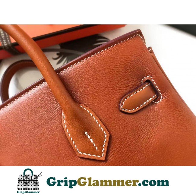 Hermes Gold Swift Birkin 30cm Lushentic AAAAA Grade Replica - Image 3