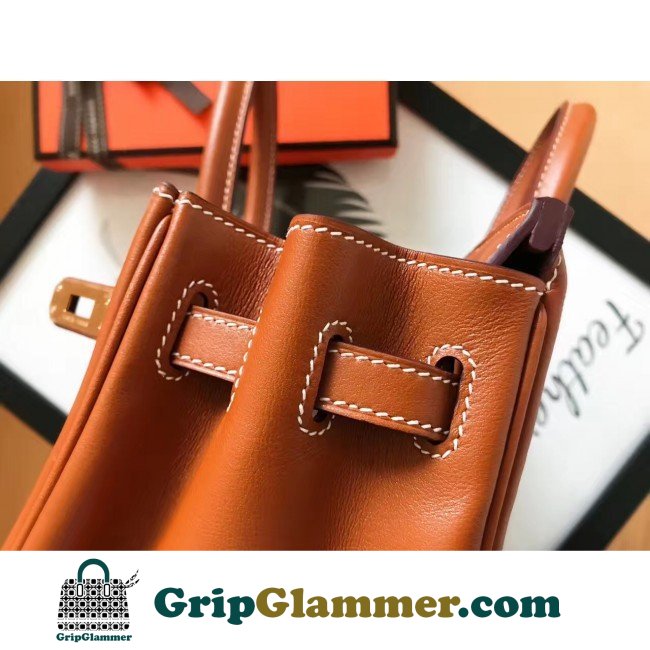 Hermes Gold Swift Birkin 30cm Lushentic AAAAA Grade Replica - Image 4