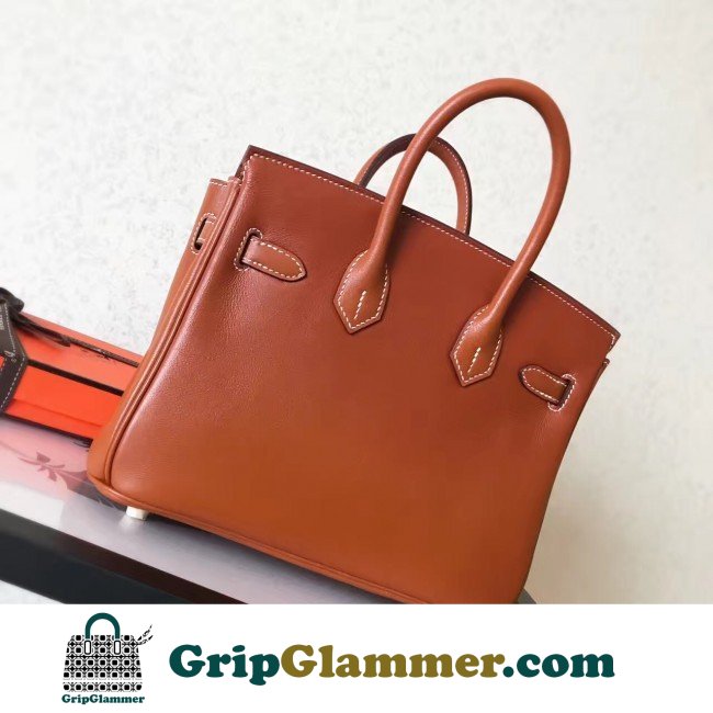 Hermes Gold Swift Birkin 30cm Lushentic AAAAA Grade Replica - Image 5