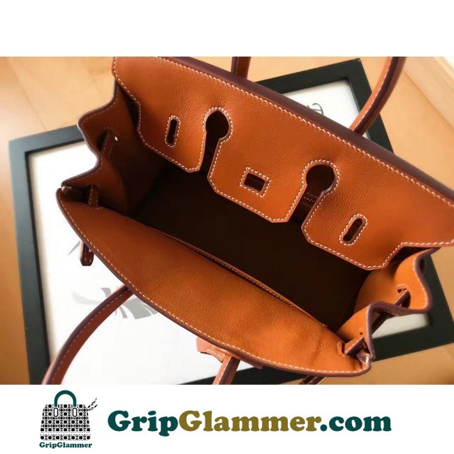 Hermes Gold Swift Birkin 30cm Lushentic AAAAA Grade Replica - Image 8