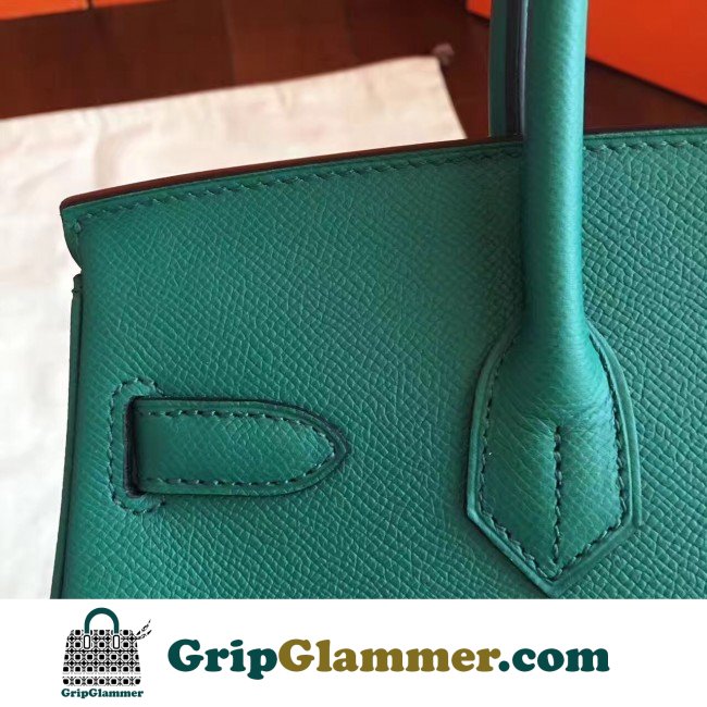 Hermes Malachite Epsom Birkin 30cm Lushentic AAAAA Grade Replica - Image 3