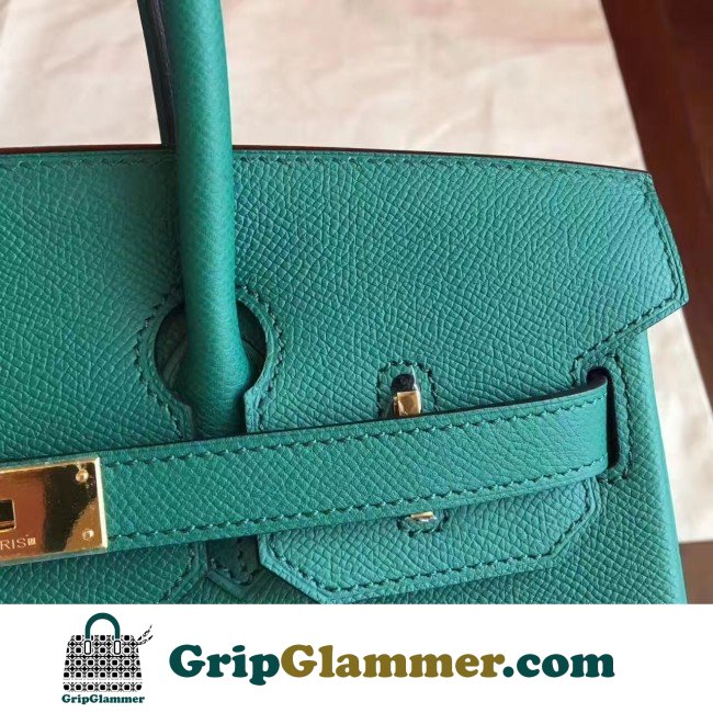 Hermes Malachite Epsom Birkin 30cm Lushentic AAAAA Grade Replica - Image 5