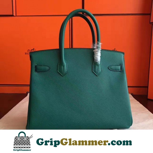 Hermes Malachite Epsom Birkin 30cm Lushentic AAAAA Grade Replica - Image 7