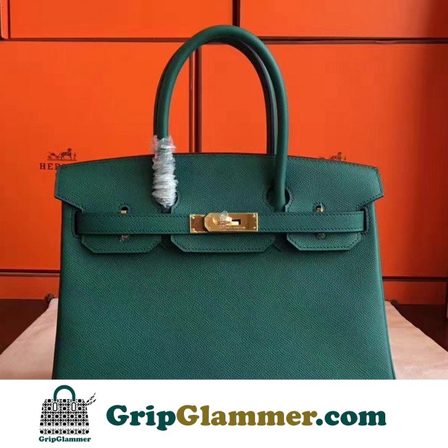 Hermes Malachite Epsom Birkin 30cm Lushentic AAAAA Grade Replica