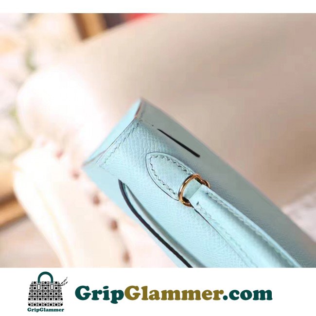 Hermes Blue Zephyr Epsom Kelly Mini II 20cm Lushentic AAAAA Grade Replica - Image 5