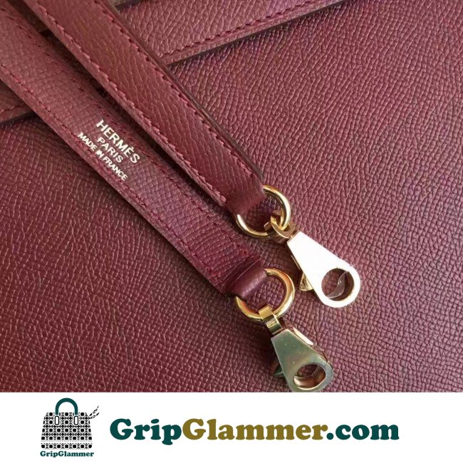 Hermes Bordeaux Epsom Kelly Sellier 28cm Lushentic AAAAA Grade Replica - Image 5