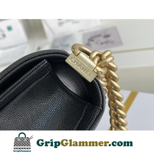 Chanel Boy Bag Caviar 20cm Small Lushentic AAAAA grade replica - Image 7