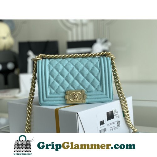 Chanel Boy Bag Caviar 20cm Small Lushentic AAAAA grade replica
