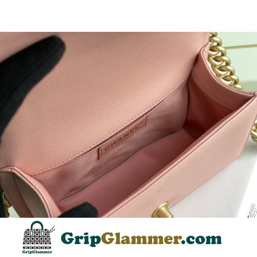 Chanel Boy Bag Caviar 20cm Small Lushentic AAAAA grade replica - Image 2