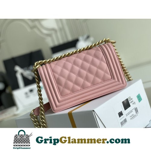 Chanel Boy Bag Caviar 20cm Small Lushentic AAAAA grade replica - Image 3