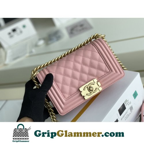 Chanel Boy Bag Caviar 20cm Small Lushentic AAAAA grade replica - Image 6