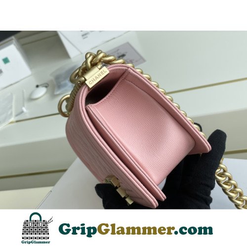 Chanel Boy Bag Caviar 20cm Small Lushentic AAAAA grade replica - Image 9