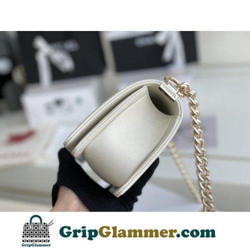 Chanel Boy Bag Caviar 20cm Small Lushentic AAAAA grade replica - Image 5