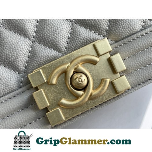 Chanel Boy Bag Caviar 20cm Small Lushentic AAAAA grade replica - Image 7