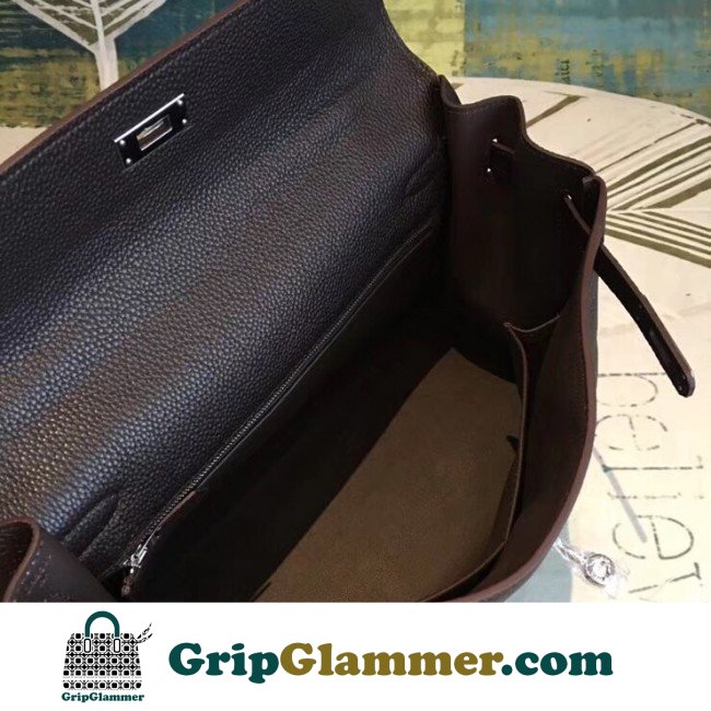 Hermes Cafe Clemence Kelly 35cm Lushentic AAAAA Grade Replica - Image 4