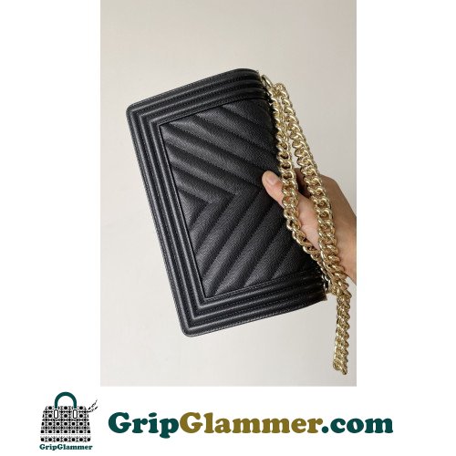 Chanel Boy Bag Caviar 25cm Medium Lushentic AAAAA grade replica - Image 7