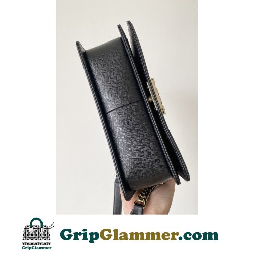 Chanel Boy Bag Caviar 25cm Medium Lushentic AAAAA grade replica - Image 9