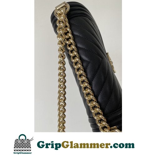 Chanel Boy Bag Caviar 25cm Medium Lushentic AAAAA grade replica - Image 11