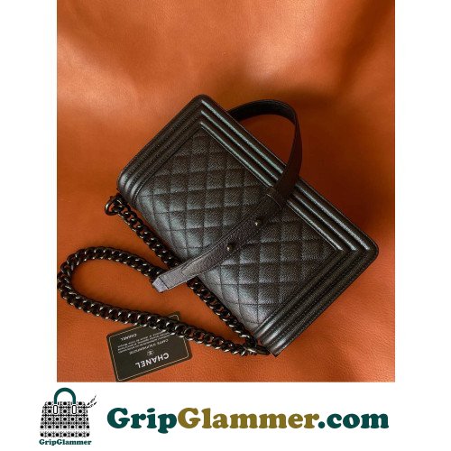 Chanel Boy Bag Caviar 25cm Medium Lushentic AAAAA grade replica - Image 8